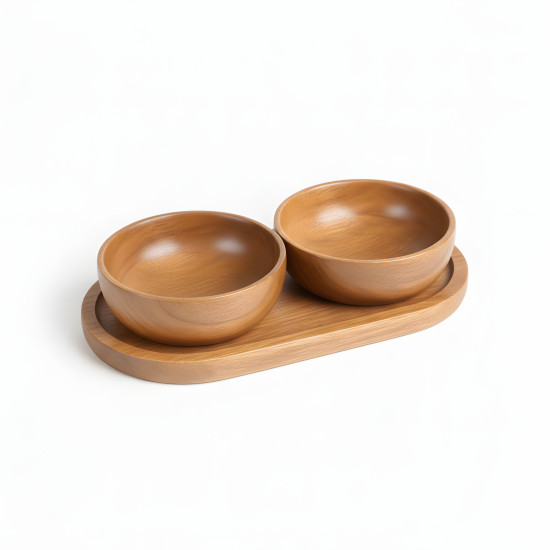 Wooden Bowl Set 2 Pieces